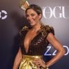 Ticiane Pinheiro inovou e foi de brigadeiro ao Baile da Vogue, em São Paulo, na quinta-feira, 1º de fevereiro de 2018