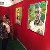 Sonia visitou na terça-feira (11) a exposição "Copa, Futebol e Arte", no Espaço Hemorio, no Rio de Janeiro