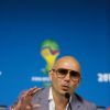 Pitbull participa de coletiva de imprensa sobe abertura da Copa do Mundo