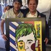 Neymar recebe quadro pintado com o seu rosto do artista brasileiro Romero Britto: 'Um honra'