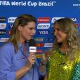 Claudia Leitte deu entrevista para o canal Sportv e falou sobre a sensação de se apresentar na abertura da Copa do Mundo