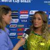 Claudia Leitte deu entrevista para o canal Sportv e falou sobre a sensação de se apresentar na abertura da Copa do Mundo: 'Percebi que o público ficou surpreso por causa da música, e acho que orgulhoso por eu ser brasileira e estar ali sendo a hostess do evento'