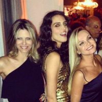 Eliana vai à festa do estilista Reinaldo Lourenço com amigas, em São Paulo