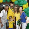 Gilberto Gil esteve em Fortaleza com outros famosos para curtir a partida entre Brasil x México, na Arena Castelão