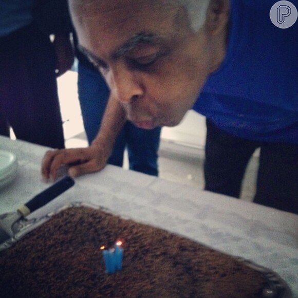 Gilberto Gil ganha festa surpresa no seu escritório, em São Conrado, Zona Sul do Rio de Janeiro, nesta quinta-feira, 26 de junho de 2014