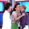 Fátima Bernardes foi assistida pelos pais no programa especial do dia de seu aniversário, em 17 de setembro de 2013