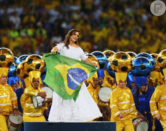Ivete Sangalo cantou na final da Copa das Confederações, em 2013