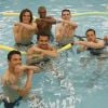 Jogadores da Seleção fizeram homenagem a Neymar durante treino na piscina