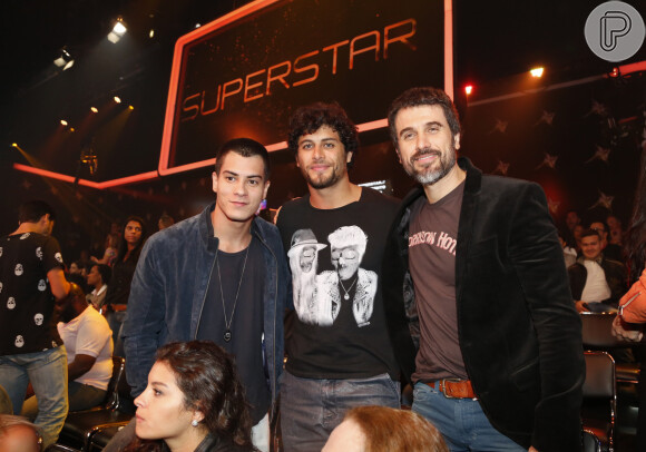 Eriberto Leão, Jesus Luz e Arthur Aguiar também estiveram na plateia para conferir a final do 'SuperStar'; banda Malta venceu reality show