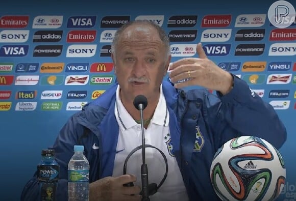 Em entrevista coletiva após o jogo, o técnico Felipão assumiu a culpa pela derrota do Brasil: 'O resultado catastrófico pode ser dividido por todo o grupo, mas a escolha foi minha. Então eu fui o responsável'