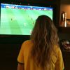 Gisele Bündchen publicou em seu Instagram fotos mostrando que estava acompanhando os jogos do Brasil na Copa