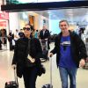 Serginho Groisman não se incomoda com a presença do paparazzo no aeroporto