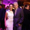 Adriana Birolli encontra José Mayer na festa de 'Império'
