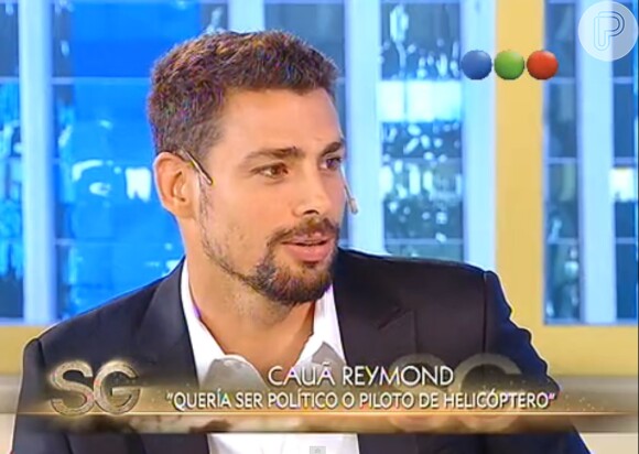 Cauã Reymond participa de programa na Argentina e elogia a apresentadora Susana Giménez (31 de julho de 2014)