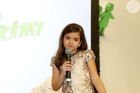 Mel Maia na coletiva de imprensa do 'Criança Esperança' que aconteceu na tarde desta terça-feira, 5 de agosto de 2014