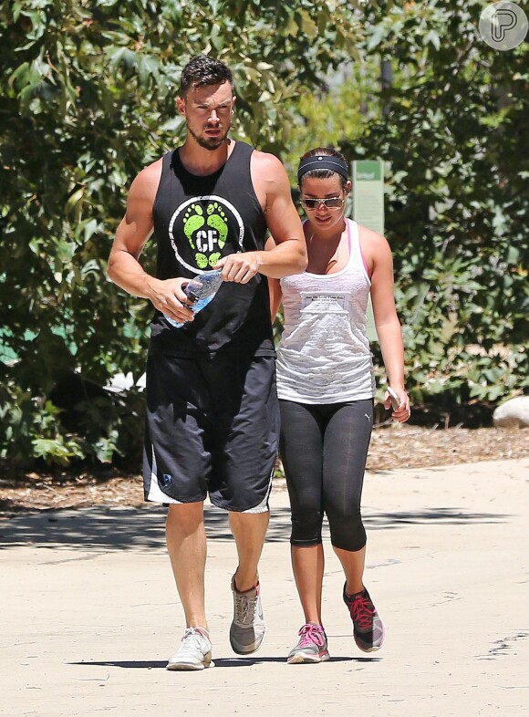 Lea Michele e Matthew Paetz assumiram o namoro em julho de 2014