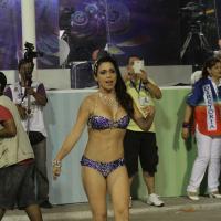 Thalita Lippi substitui Letícia Spiller em desfile ao lado de Eriberto Leão