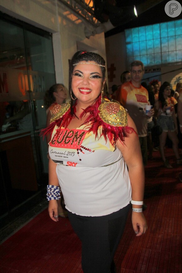 Fabiana Karla escolheu Salvador para passar o Carnaval de 2013