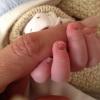 Cristiana Oliveira publica foto da mão de Miguel, seu primeiro neto