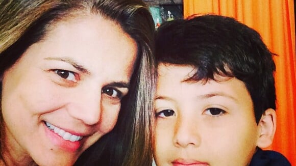 Miguel, filho dos atores Nivea Stelmann e Mário Frias, completa 10 anos