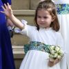 A princesa Charlotte esbanjou fofura no casamento da princesa Eugenie com o empresário Jack Brooksbank