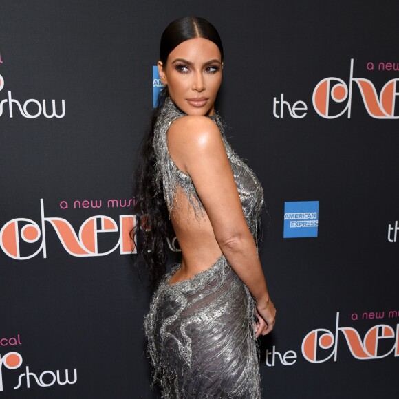 Kim Kardashian marcou presença no 'The Cher Show', o espetáculo musical da cantora Cher, em Nova York, nesta segunda-feira, 3 de dezembro de 2018
