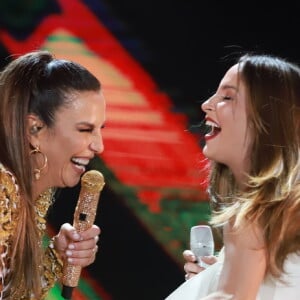 Ivete Sangalo e Cláudia Leitte esbanjaram sintonia na gravação do DVD da baiana