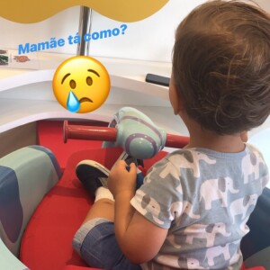 Thais Fersoza exibiu o corte de cabelo do filho, Teodoro, de 1 ano