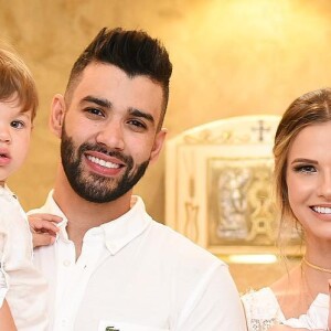 Andressa Suita e Gusttavo Lima aumentaram a família em agosto de 2018 com o nascimento de Samuel, o segundo filho do casal