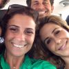 Giovanna Antonelli viaja para Ibiza com Guilhermina Guinle, o irmão, Leonardo Antonelli, e amigos, em 17 de setembro de 2014