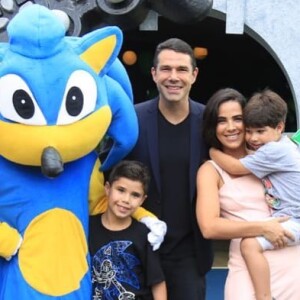 Wanessa Camargo e Marcus Buaiz comemoraram antecipadamente o aniversário do filho mais velho, José Marcus, em dezembro