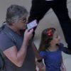 Fabio Assunção levou a filha, Ella Felipa, de 7 anos, para passeio em shopping da Barra da Tijuca, Zona Oeste do Rio