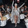 Sabrina Sato é coroada como rainha de bateria da Gaviões da Fiel em ensaio da escola de samba, realizado no Bom Retiro, em São Paulo, na noite desta sexta-feira, 18 de janeiro de 2018