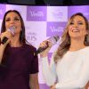 Claudia Leitte comenta rixa com Ivete Sangalo em evento na Bahia: 'A gente se diverte'