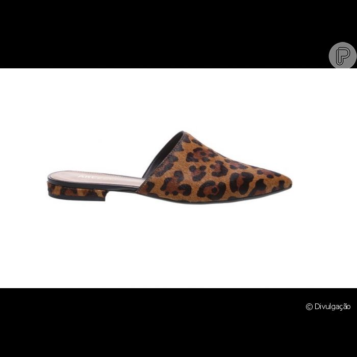 mule arezzo animal print