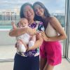 Isis Valverde visitou Zoe, de 2 meses, filha de Sabrina Sato e Duda Nagle