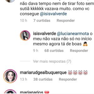 Isis Valverde explica look decotado após fã a questionar