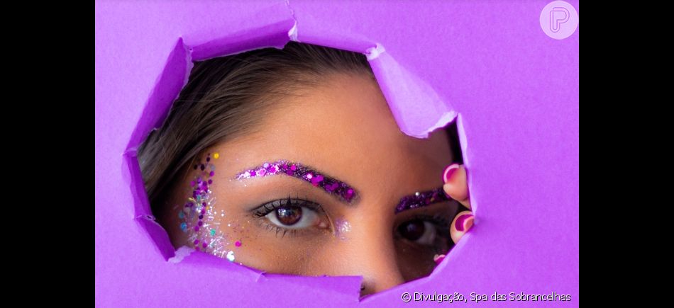  O glitter pode ser colado nas sobrancelhas no Carnaval 