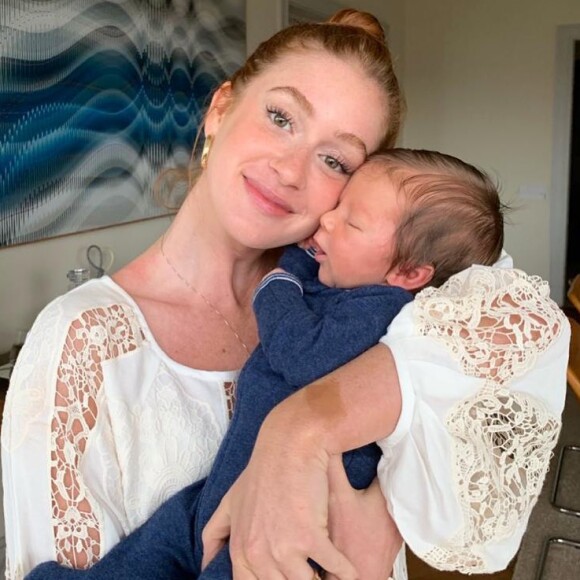 Luma Costa publicou foto de Marina Ruy Barbosa com seu afilhado nesta quarta-feira, 20 de fevereiro de 2019