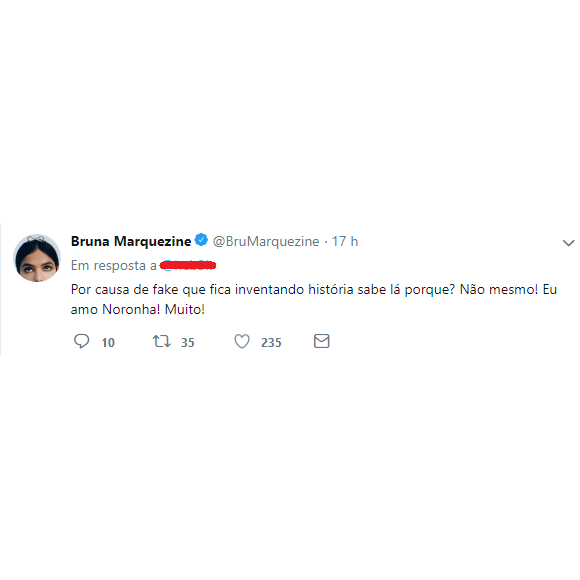 Bruna Marquezine comenta polêmica envolvendo famosos globais em Fernando de Noronha