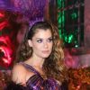 Alinne Moraes brilhou no Baile da Arara também com vestido Martu nesta terça-feira de carnaval, 5 de março de 2019