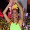 Camila Pitanga apostou em vestido Martu para o Baile da Arara nesta terça-feira de carnaval, 5 de março de 2019
