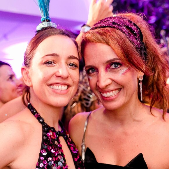 Roberta Sa e Poliana Abritta se encontraram no Baile da Arara, nesta terça-feira, 5 de março de 2019