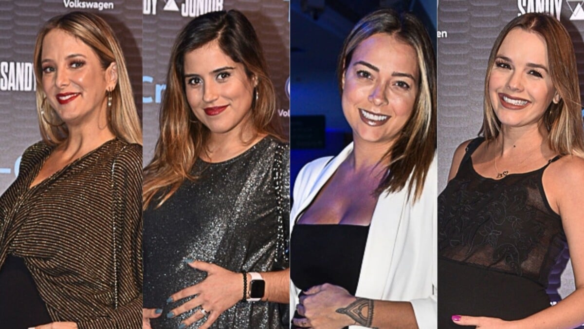 Noite das grávidas! Tici, Carol Dantas, Camilla Camargo e Thaeme prestigiam  show - Purepeople