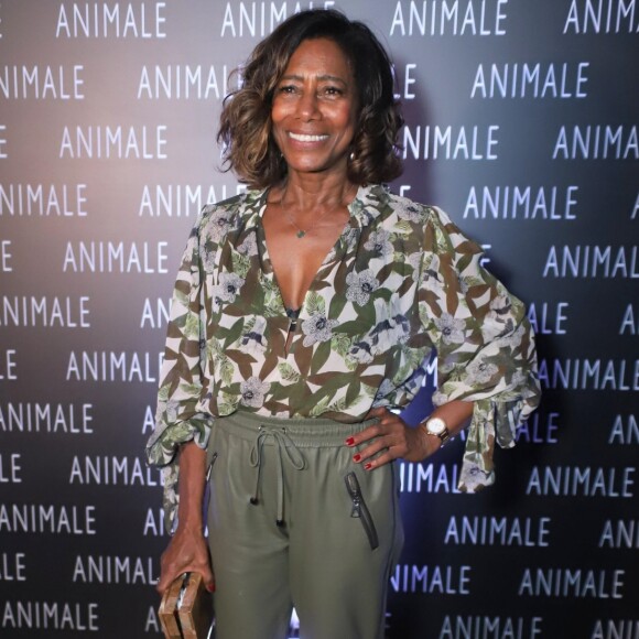 Gloria Maria conferiu evento da grife Animale na noite desta sexta-feira, 5 de abril de 2019