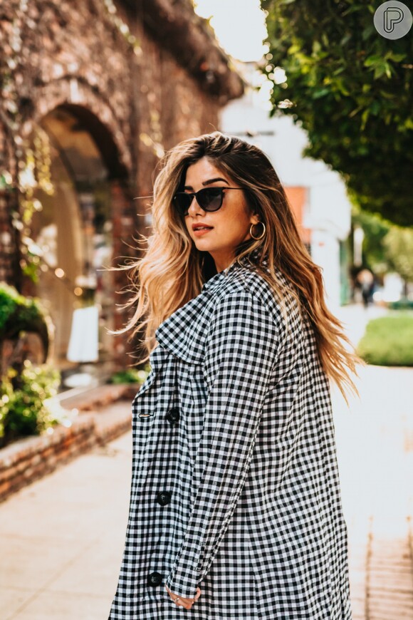 Foto: O conjuntinho xadrez de outono/inverno também pode aparecer como saia  e blazer - Purepeople