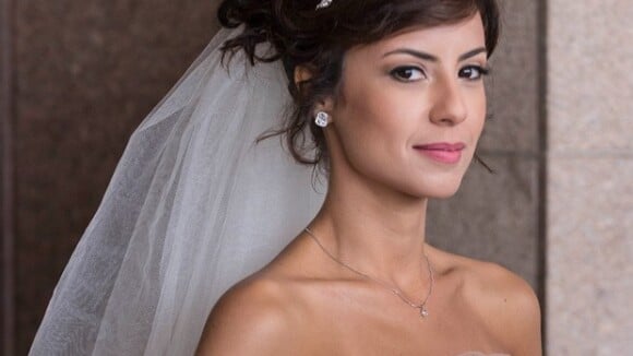 'Império': Andreia Horta se veste de noiva para cena de casamento de Maria Clara