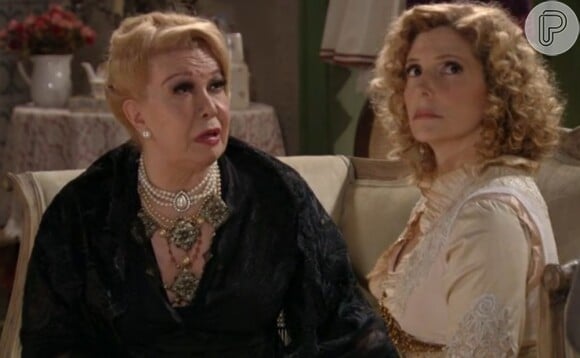 Em cena, Rogéria e Maria Padilha atuam em 'Lado a Lado'