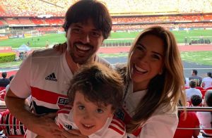 Família Abravanel vai a estreia de Alexandre Pato no São Paulo: 'Pé quente'