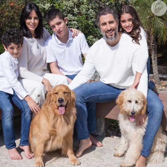 Casado com Suzana Gullo, Marcos Mion também é pai de Donatella e Stefano